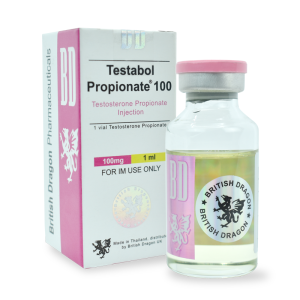 Testosterone propionate injection vial