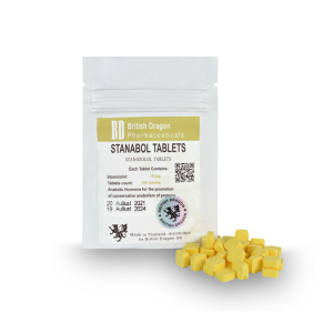 stanabol tablets in a clear package